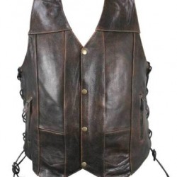 Leather Vest Mens